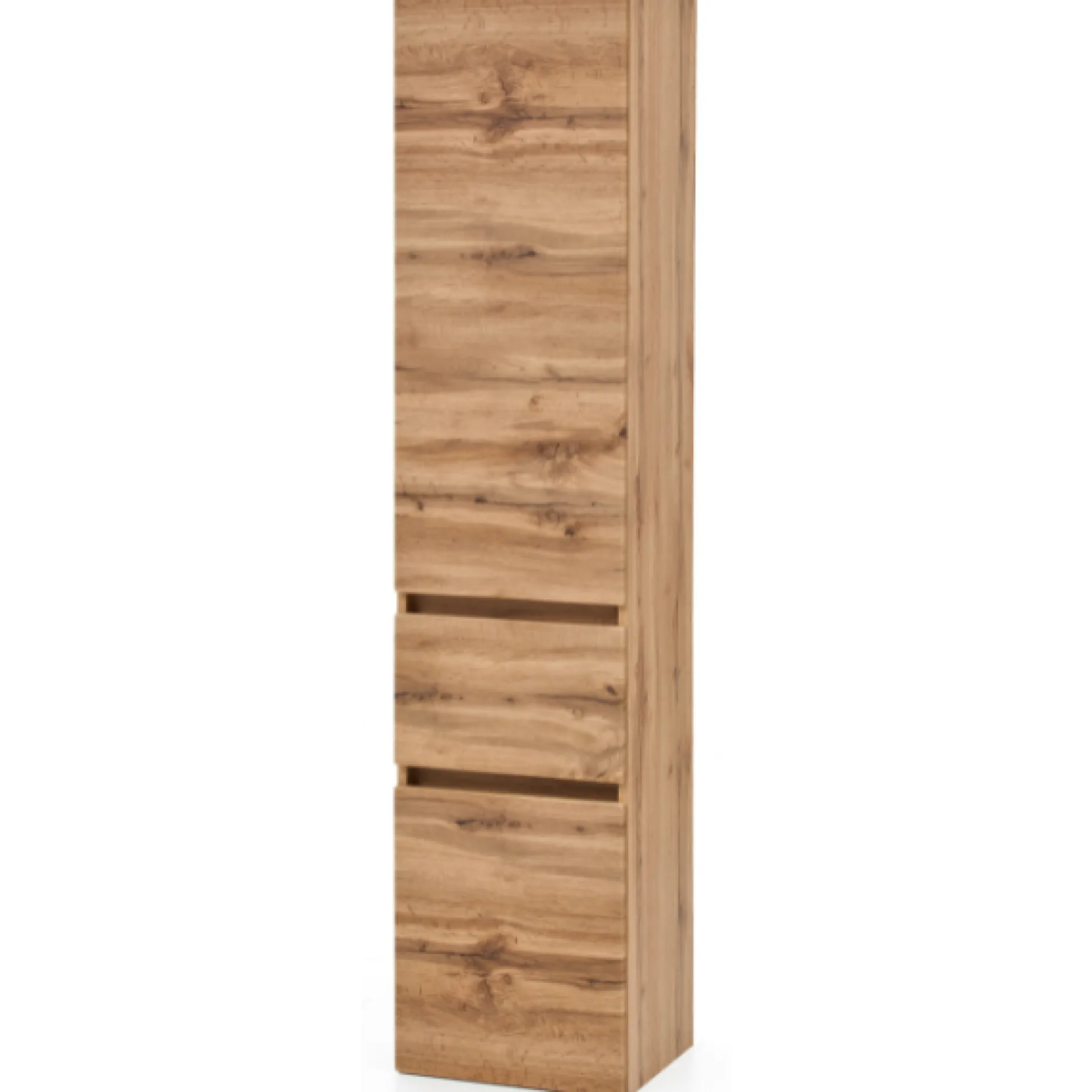 Säulenschrank Kornel 40cm 2 Türen und 1 Schublade - Eiche