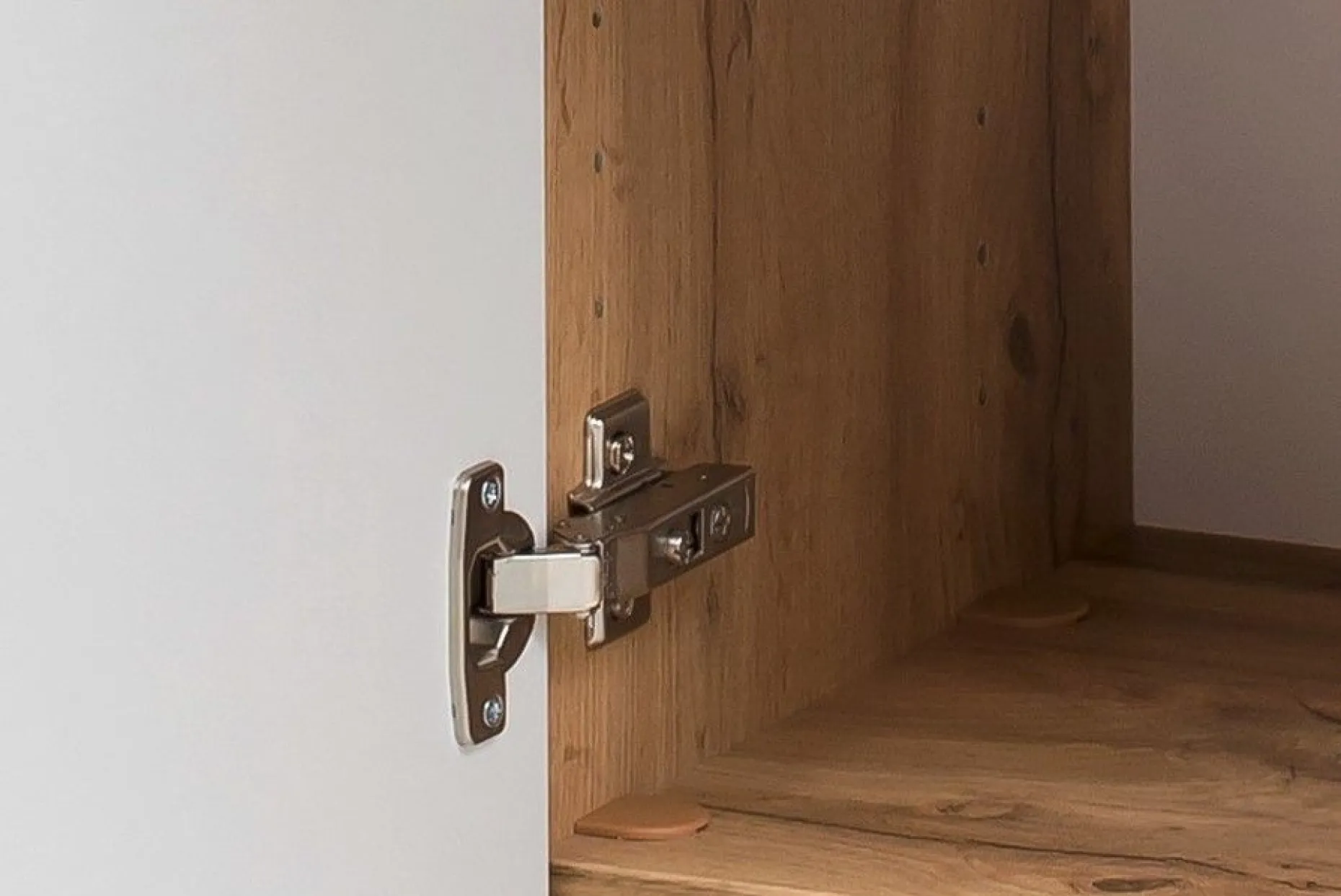 Säulenschrank Kornel 40cm 2 Türen und 1 Schublade - Eiche