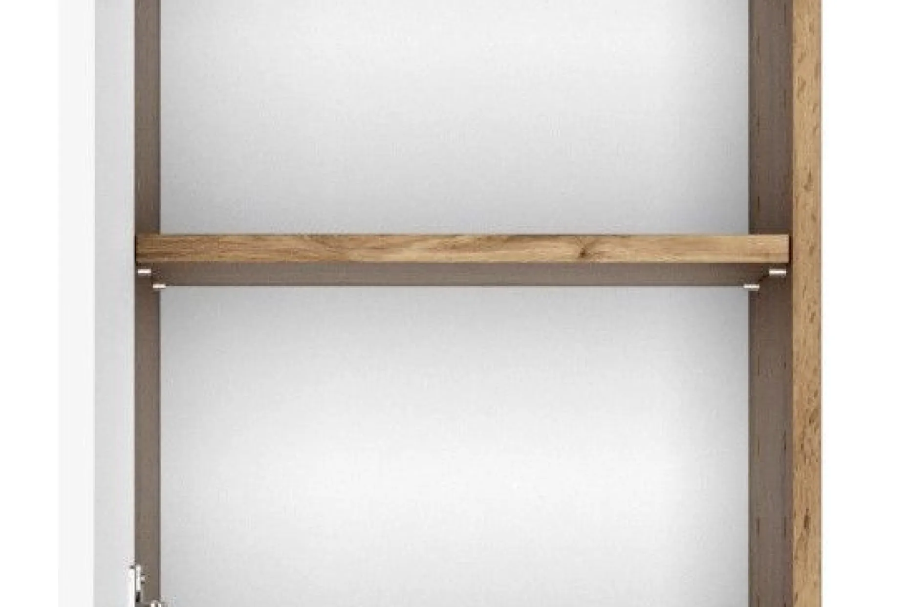 Säulenschrank Kornel 40cm 2 Türen und 1 Schublade - Eiche