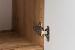 Säulenschrank Kornel/Luna 40cm 2 Türen - Eiche/mattgrau