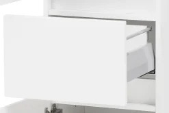 Säulenschrank Kornel/Pisca 40cm 2 Türen und 1 Schublade - weiß