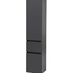 Säulenschrank Kornel/Pisca 40cm 2 Türen und 1 Schublade - graphitgrau