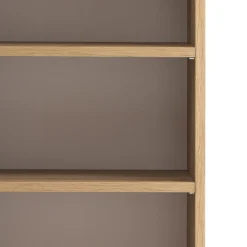 Säulenschrank Malvo 30cm 2 Türen und 1 Schublade - Eiche/schwarz