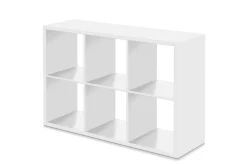 Säulenschrank Max. 6 Fächer - weiß