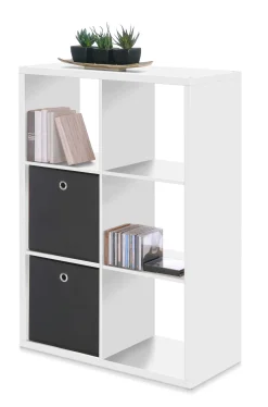 Säulenschrank Max. 6 Fächer - weiß