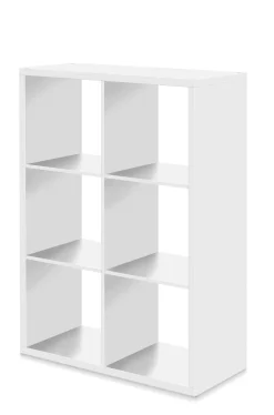 Säulenschrank Max. 6 Fächer - weiß