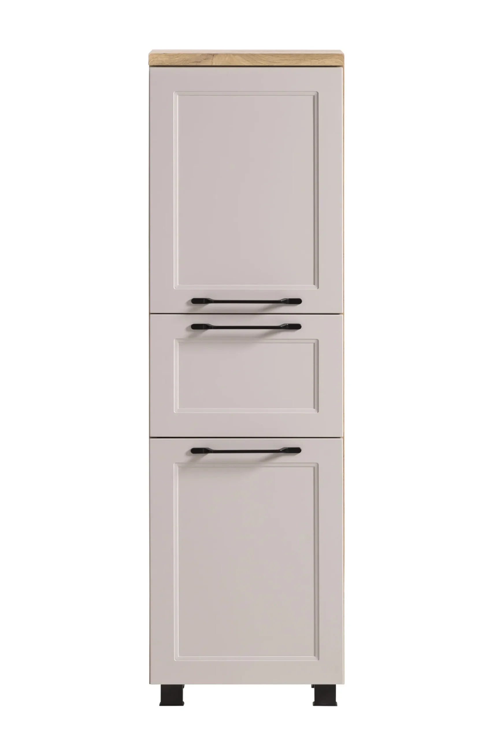 Säulenschrank Meran | 40 x 35 x 130 cm | Wandmontierbar | Farbe Kaschmir