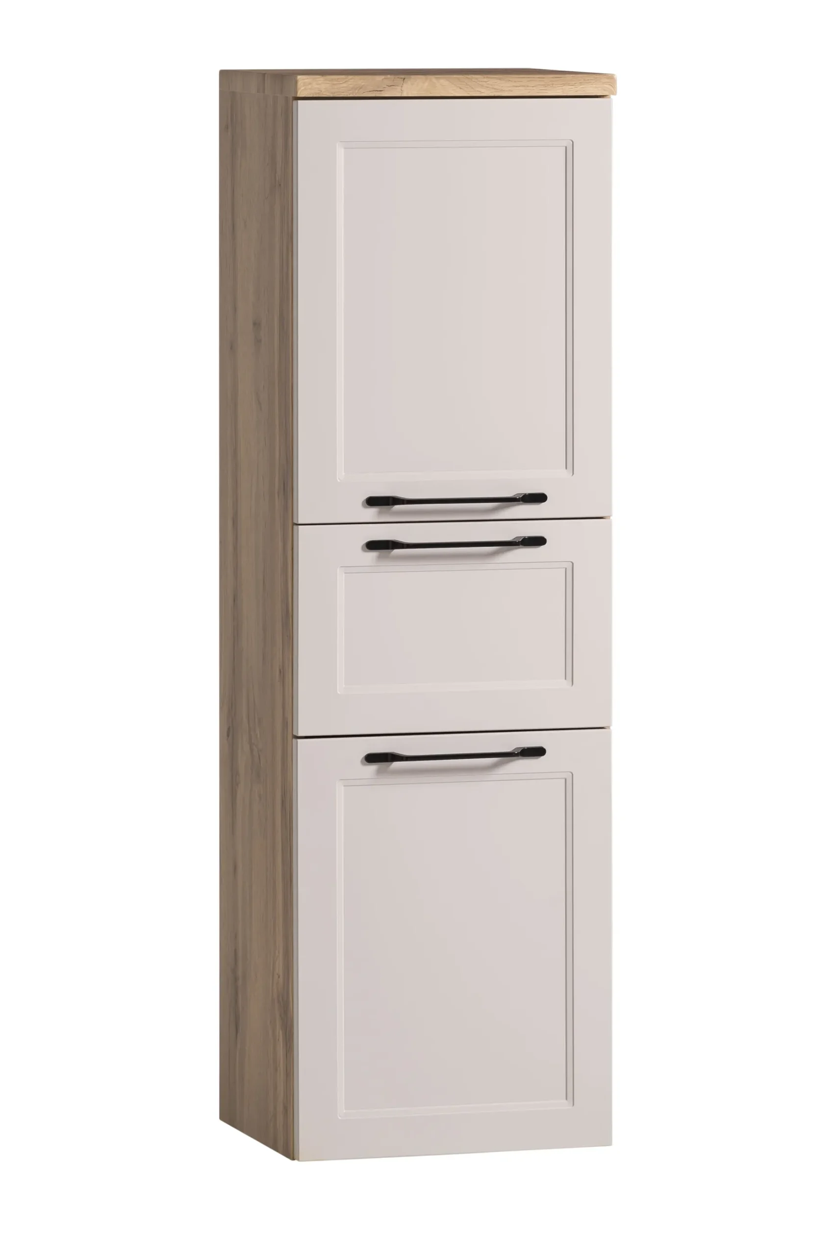 Säulenschrank Meran | 40 x 35 x 130 cm | Wandmontierbar | Farbe Kaschmir