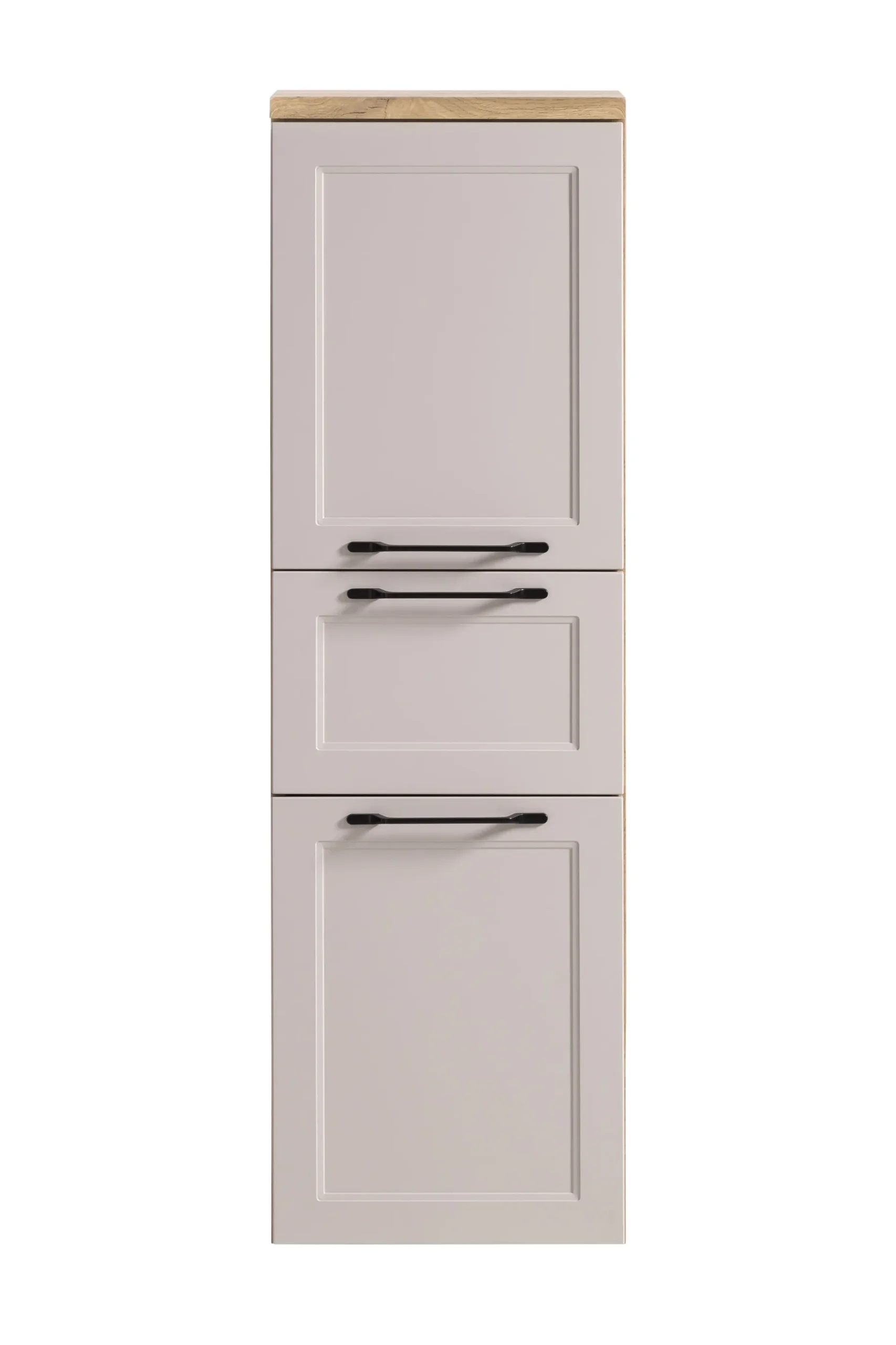 Säulenschrank Meran | 40 x 35 x 130 cm | Wandmontierbar | Farbe Kaschmir