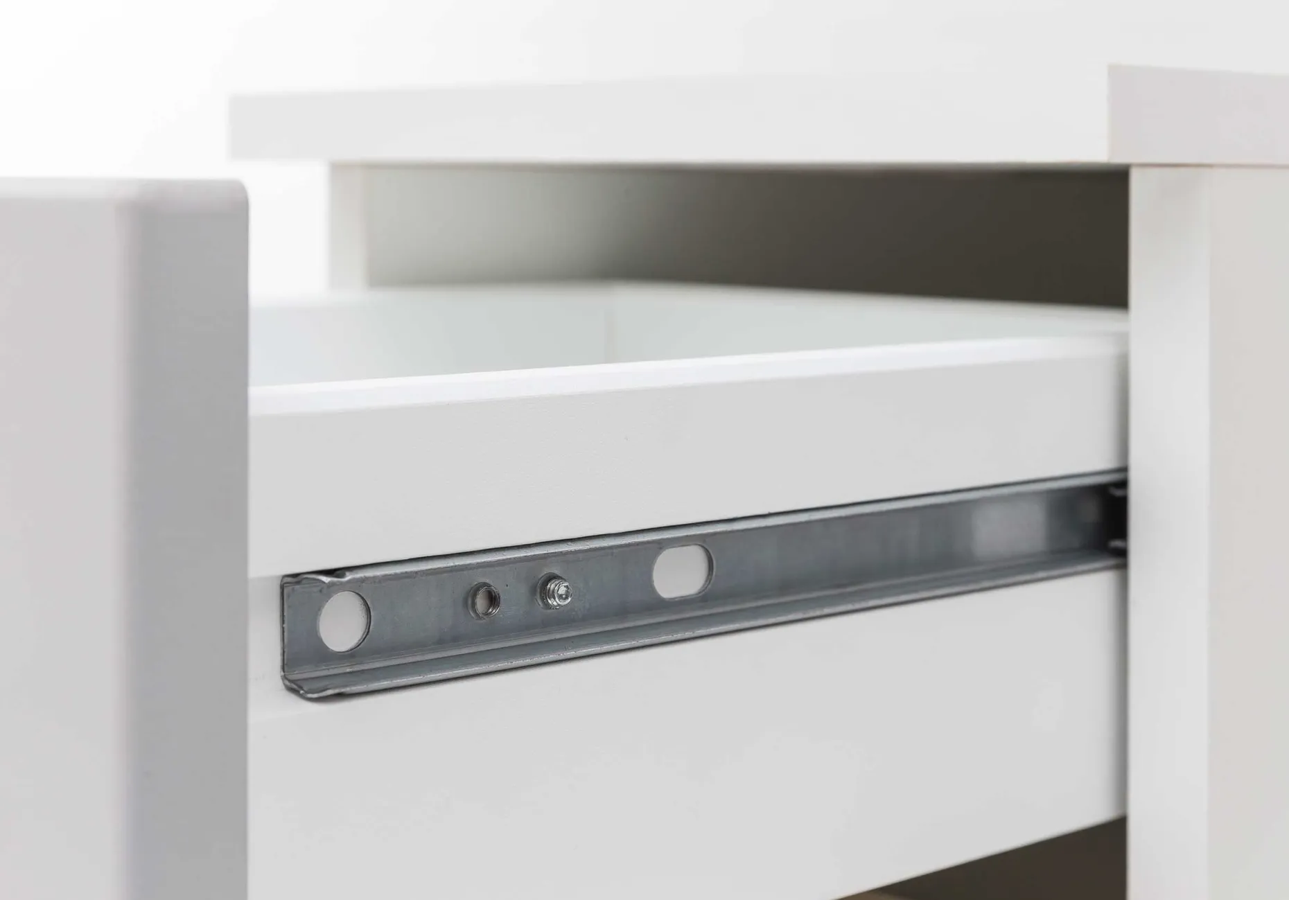 Säulenschrank Pares 30cm 2 Türen und 1 Schublade - weiß