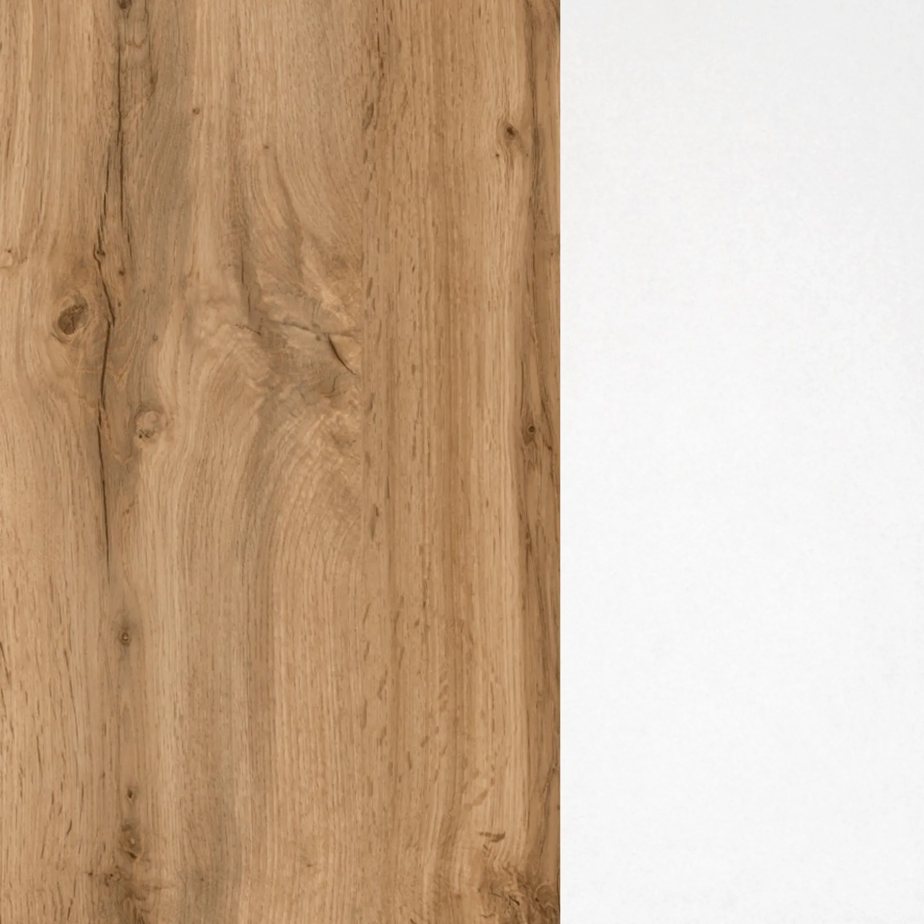 Säulenschrank Pares 30cm 2 Türen und 1 Schublade - Eiche weiß/wotan