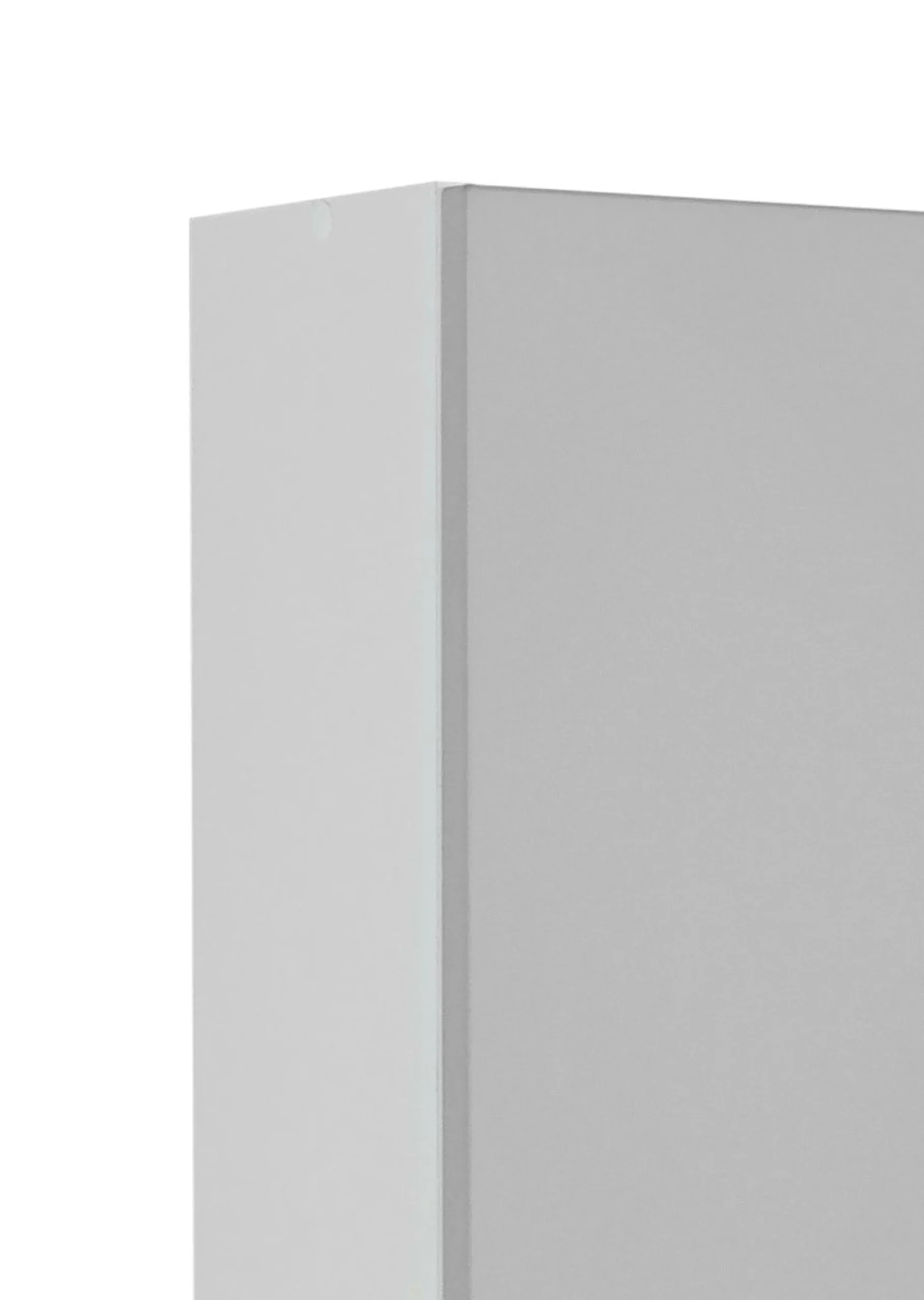 Säulenschrank Ricca 25cm 2 Türen und 1 Schublade - weiß/hellgrau