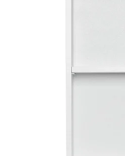 Säulenschrank Ricca 50cm 4 Türen und 1 Schublade - weiß/hellgrau