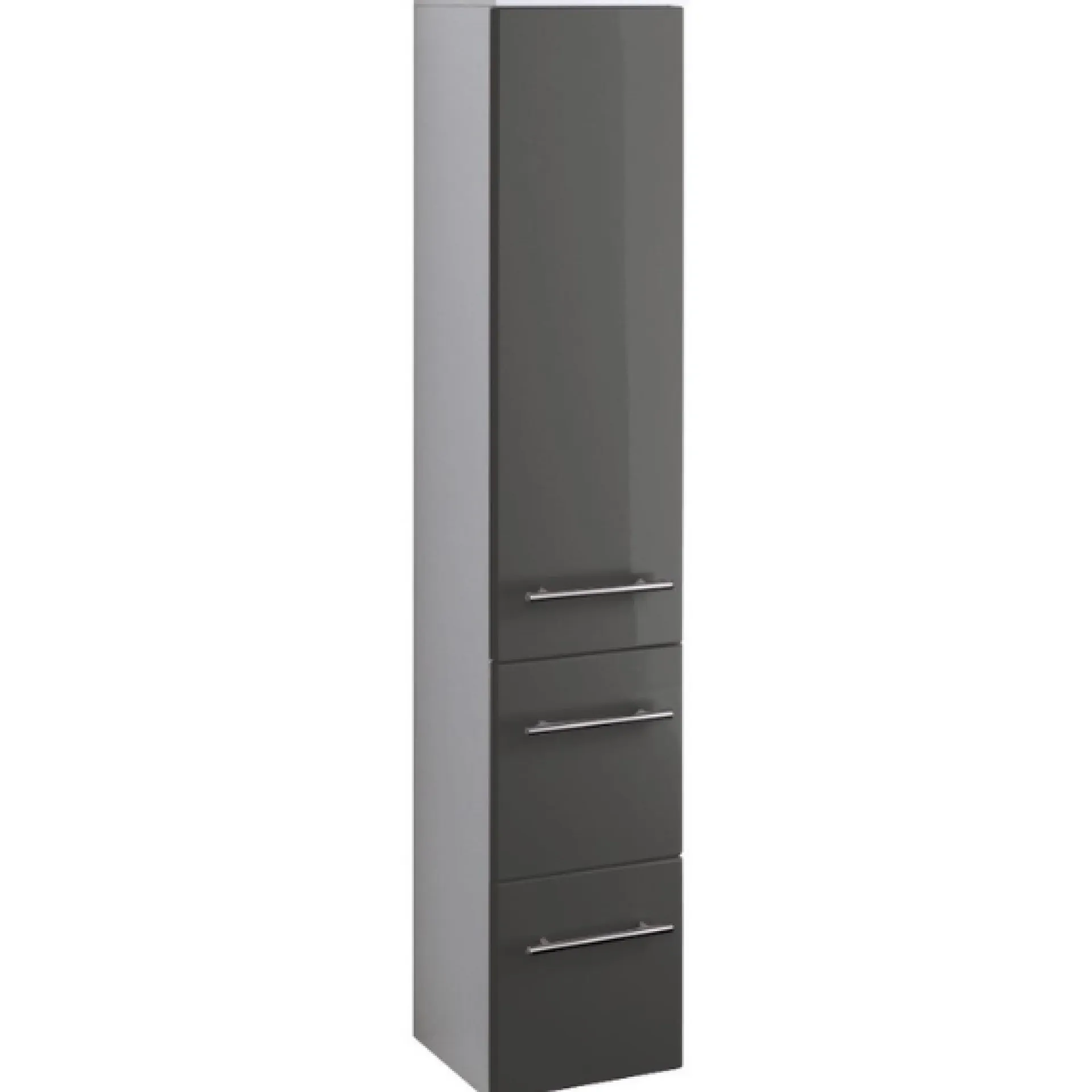Held Säulenschrank Small 25cm 1 Tür und 2 Schubladen - hochglanz-