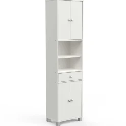 Säulenschrank Spa mattweiß