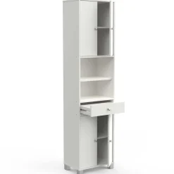 Säulenschrank Spa mattweiß