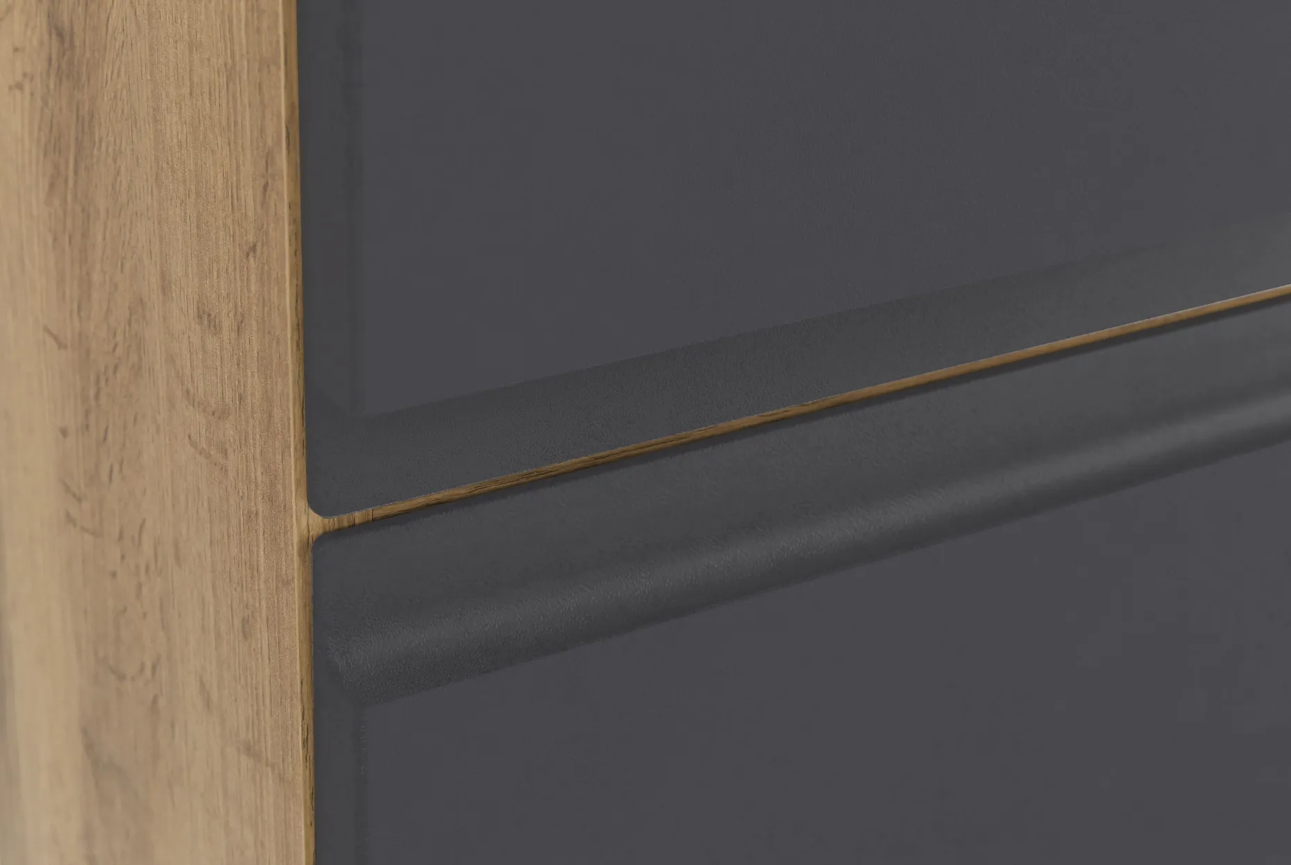 Säulenschrank Varese | 40 x 35 x 180 cm | Design Graphitgrau