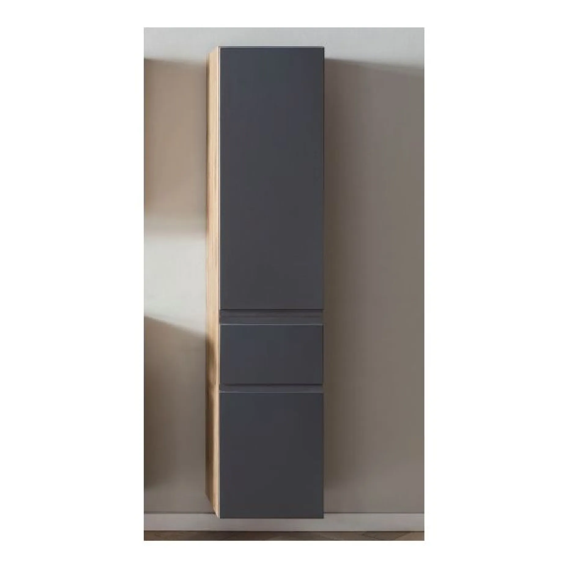Säulenschrank Varese | 40 x 35 x 180 cm | Design Graphitgrau