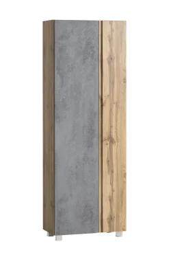 Säulenschrank Varese | 65 x 35 x 180 cm | Farbe Beton