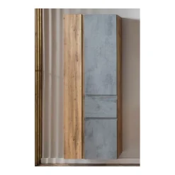 Säulenschrank Varese | 65 x 35 x 180 cm | Grau