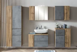 Säulenschrank Varese | 65 x 35 x 180 cm | Grau