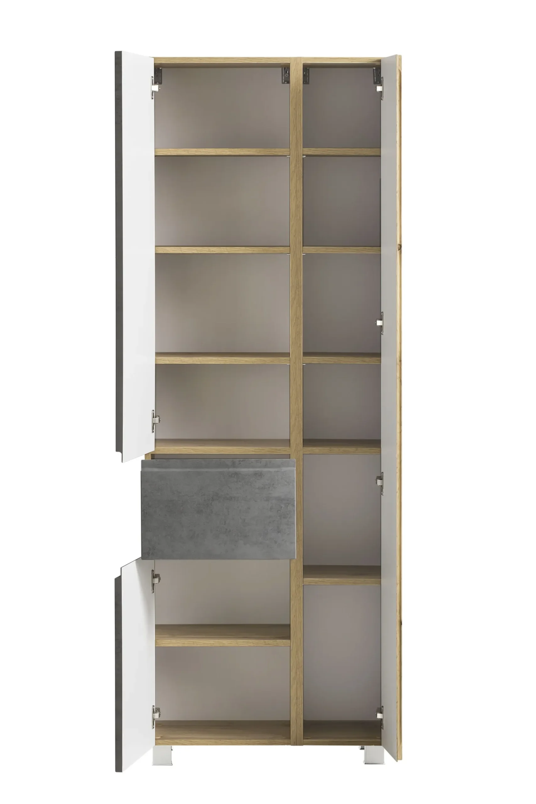 Säulenschrank Varese | 65 x 35 x 180 cm | Grau