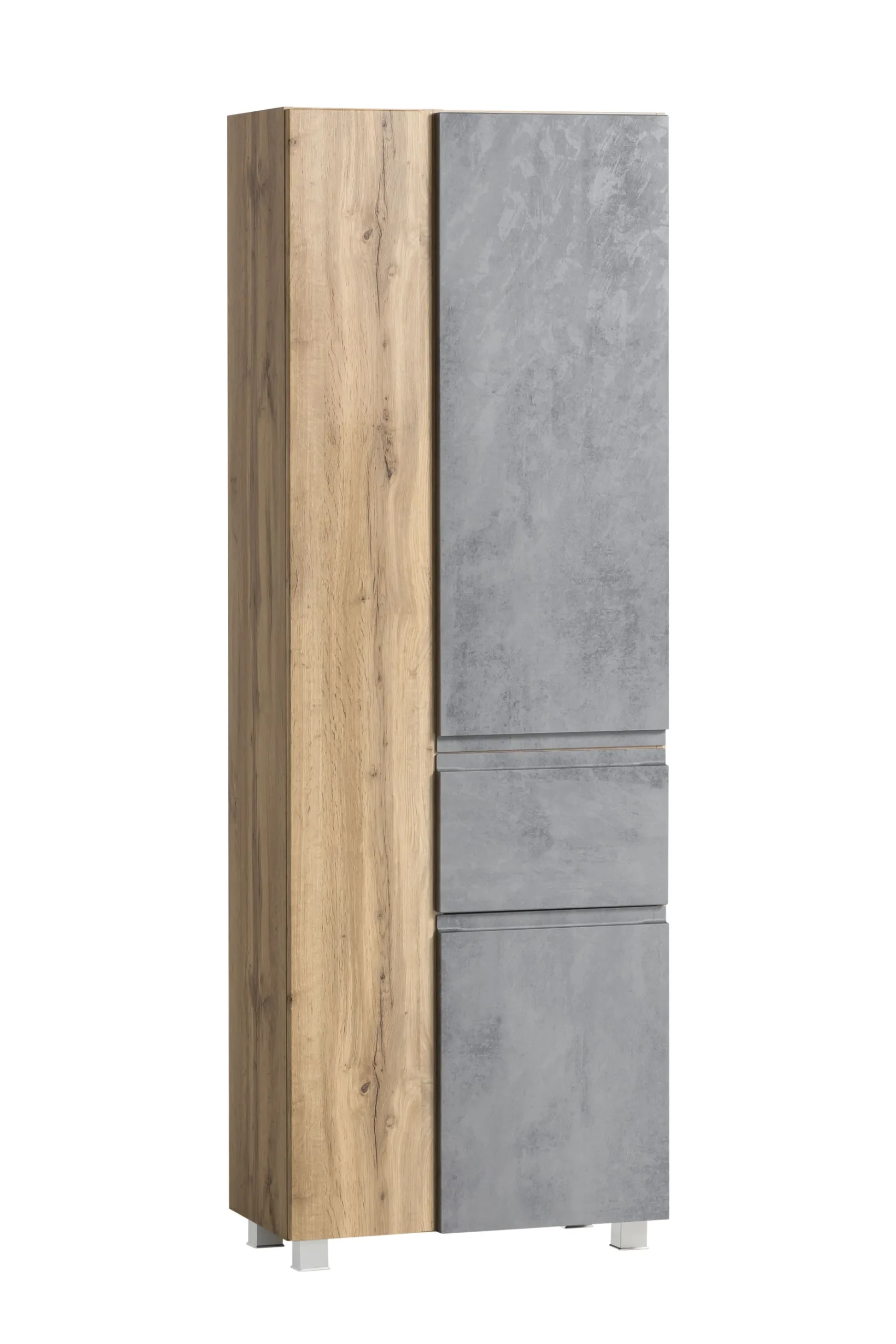 Säulenschrank Varese | 65 x 35 x 180 cm | Grau