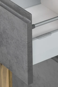 Säulenschrank Varese | 65 x 35 x 180 cm | Grau