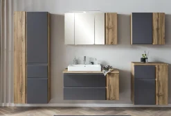 Säulenschrank Varese | 65 x 35 x 180 cm | Grau