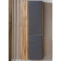 Säulenschrank Varese | 65 x 35 x 180 cm | Grau