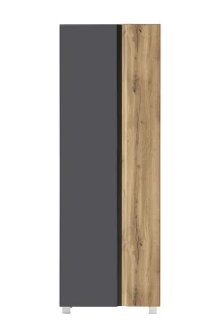 Säulenschrank Varese | 65 x 35 x 180 cm | Grau
