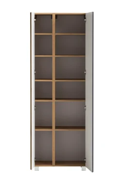 Säulenschrank Varese | 65 x 35 x 180 cm | Grau