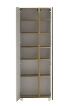 Säulenschrank Varese | 65 x 35 x 180 cm | Weiß