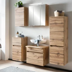 Säulenschrank Vikas 2 Türen - Eiche