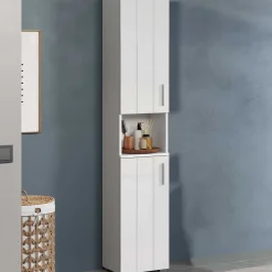 Säulenschrank Wons | 37 x 31 x 192 cm | weiß