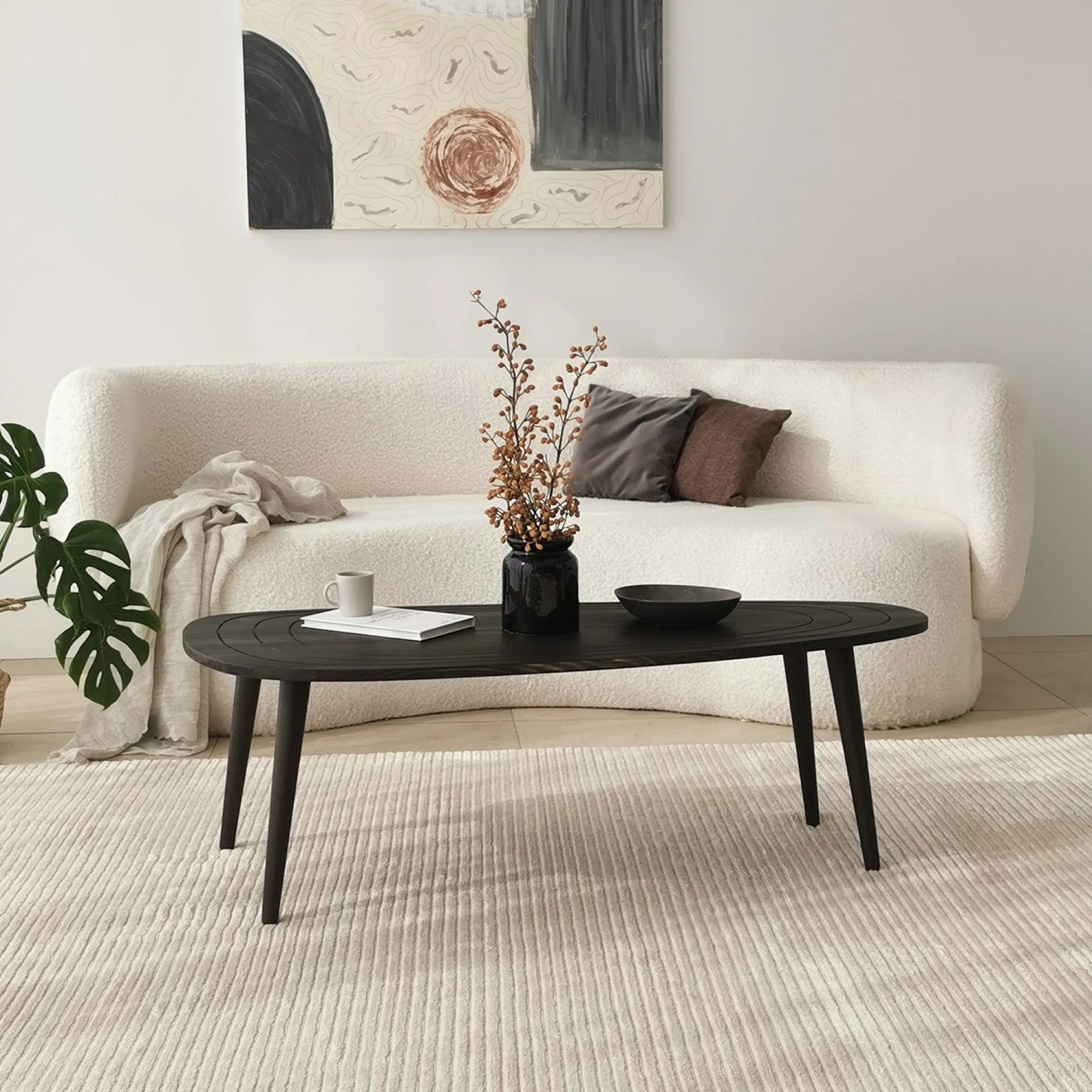 Emob Sweet Couchtisch | Kiefernholz | Anthrazit