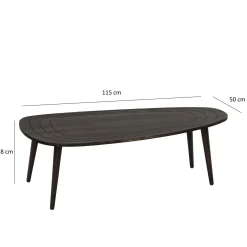 Emob Sweet Couchtisch | Kiefernholz | Anthrazit
