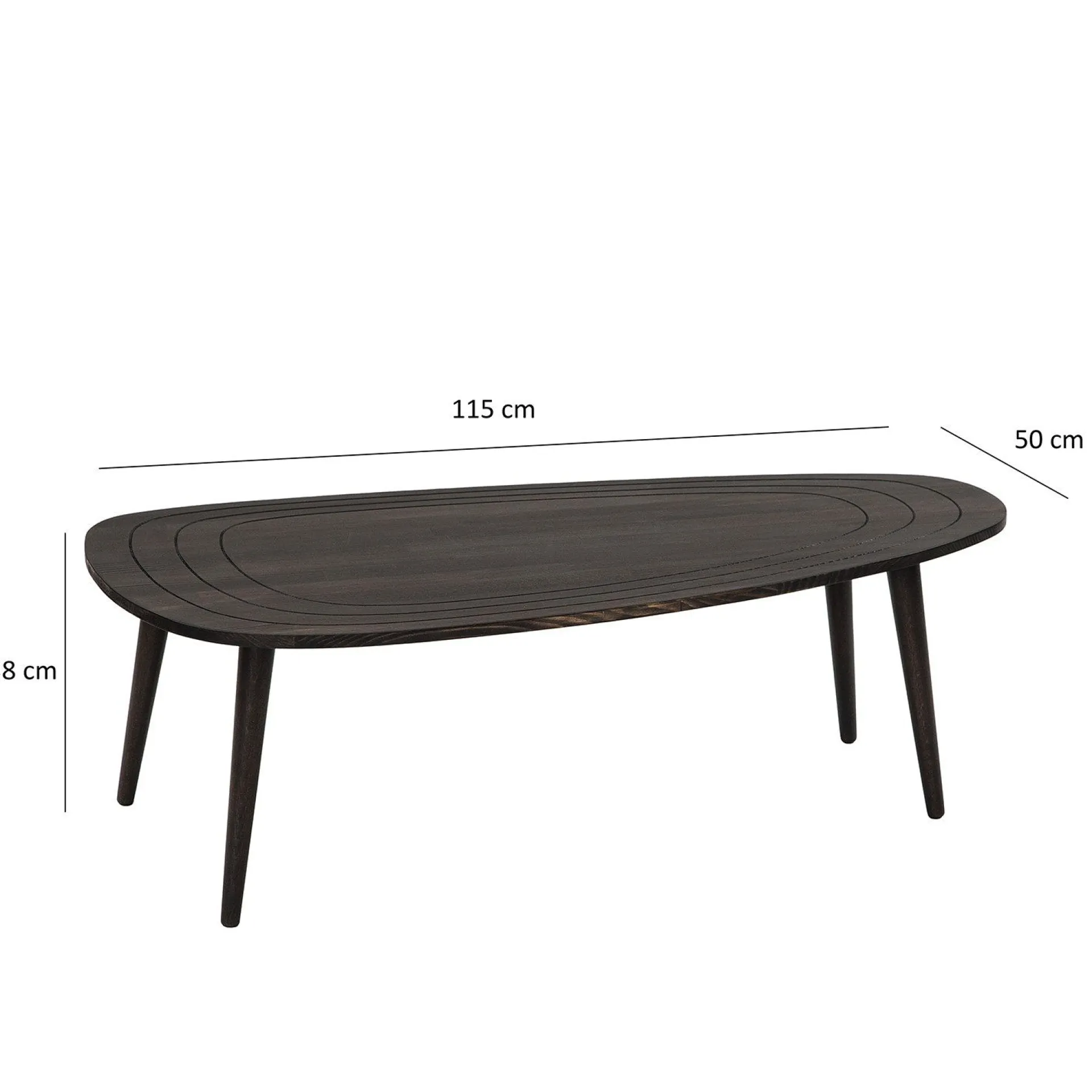 Emob Sweet Couchtisch | Kiefernholz | Anthrazit