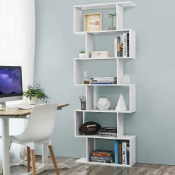 Sybren Bücherregal 6 Fächer - weiß