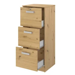 Tablett Marri 3 Schubladen - Eiche