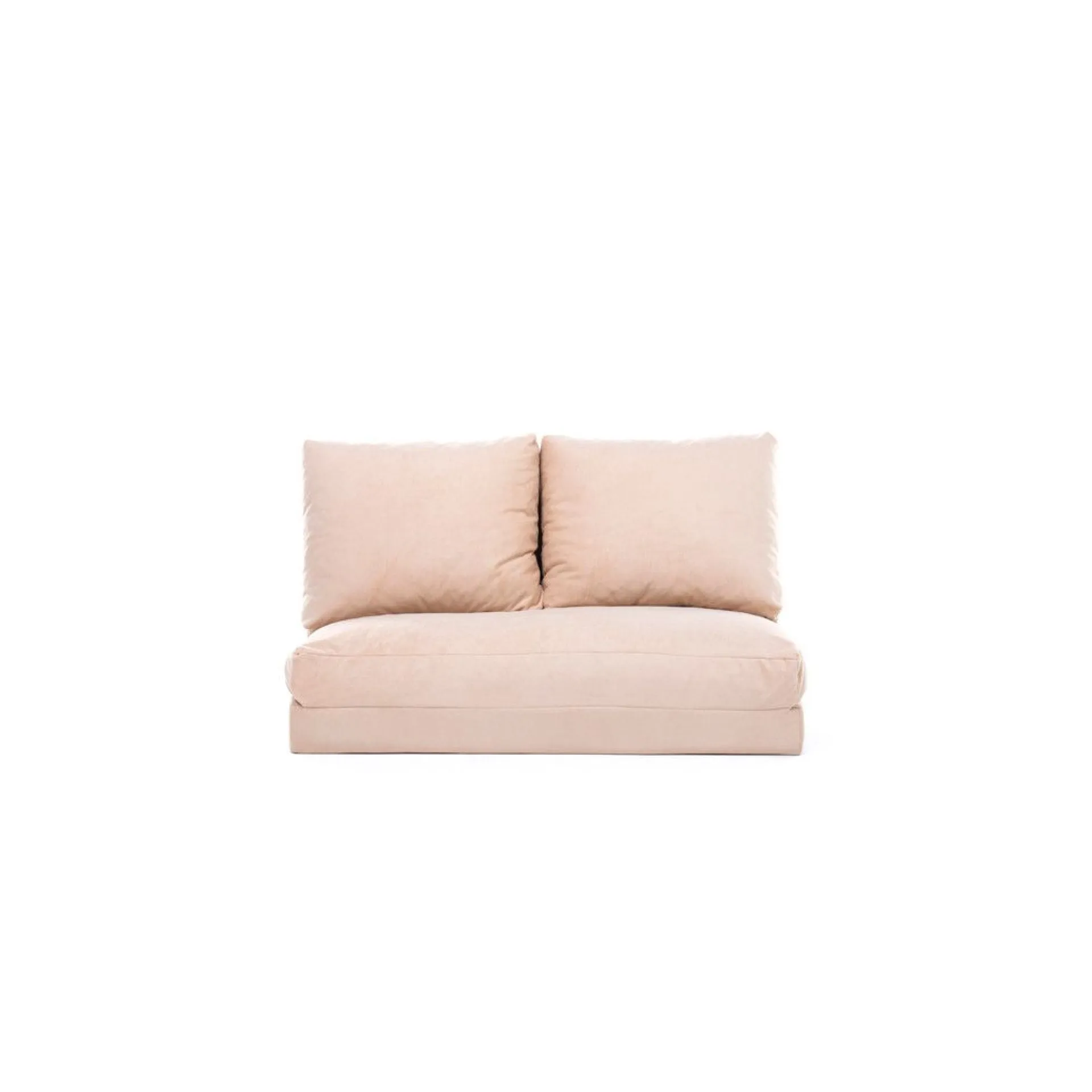 Emob Taida 2-Sitzer-Schlafsofa | Metallrahmen | Creme