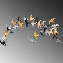 Emob Tanelorn Dekoratives Wandaccessoire aus Metall | 100 % METALL | 137 x 62 cm