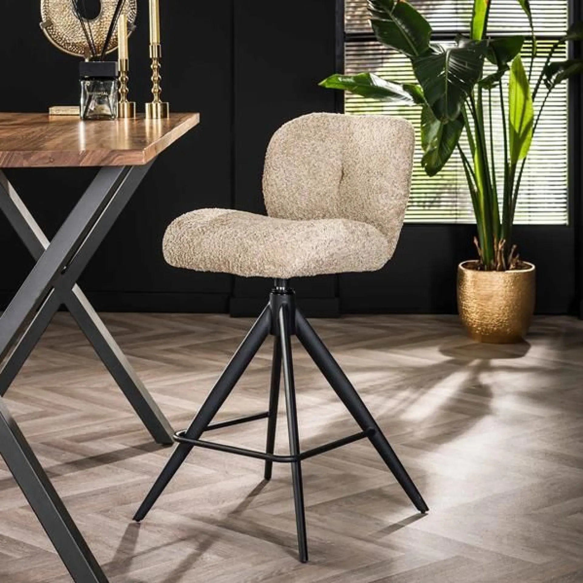 Emob TanitaBarhocker -Bouclé sand