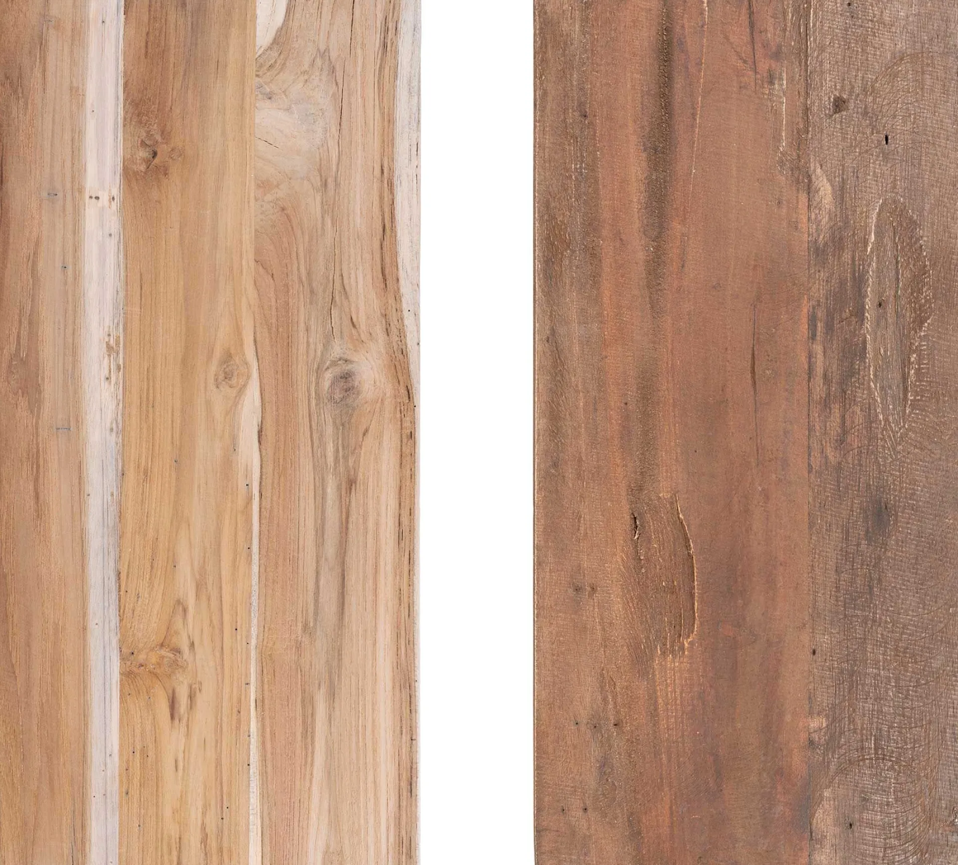 House Nordic Teakholz Barcelona Bank - Naturbelassen - 50x25x45 cm