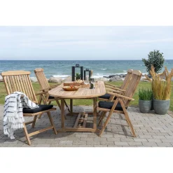 House Nordic Teakholz Salamanca Ausziehbarer Esstisch