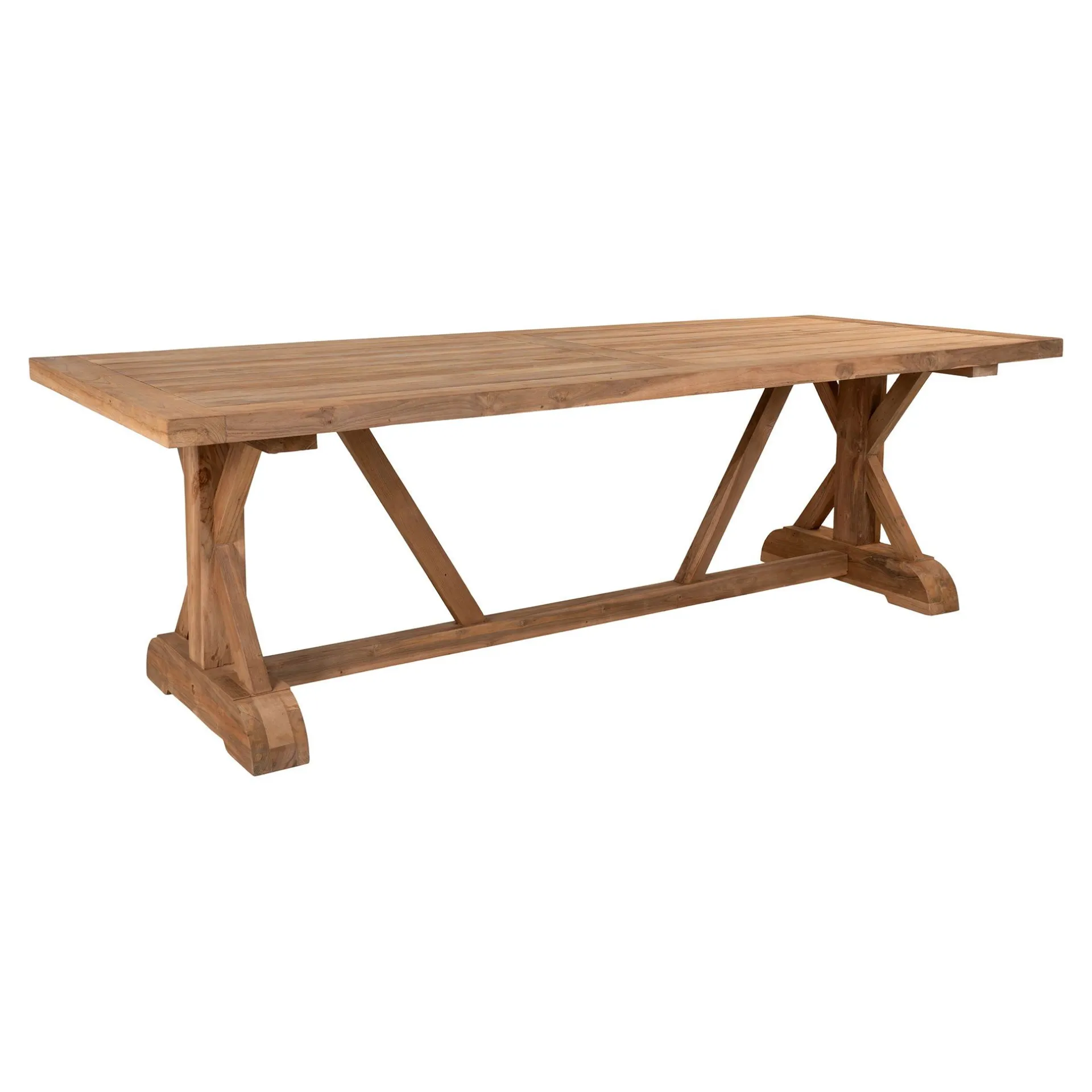 House Nordic Teak Volos Esstisch - Natur, 100x240x75 cm