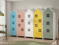 5-teiliger Kleiderschrank Casami Brügge - 288x37x172 cm - Multicolour