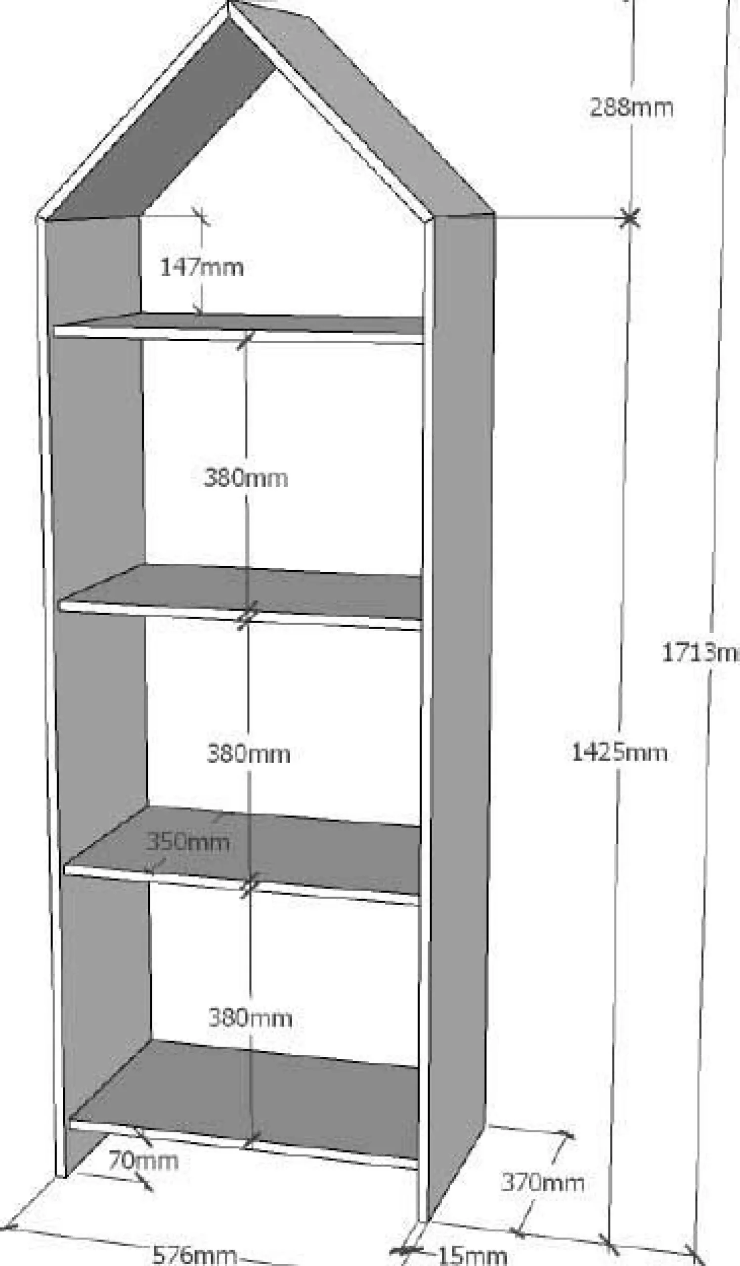 2-teiliger Kleiderschrank Casami Brügge - 115x37x172 cm - Weiß/gelb