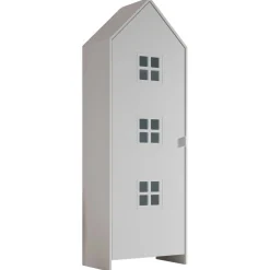 3-teiliger Kleiderschrank Casami Bruges - 115x37x172 cm - Blau/Rosa/Weiß