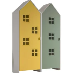 2-teiliger Kleiderschrank Casami Bruges - 115x37x172 cm - Gelb/Grün